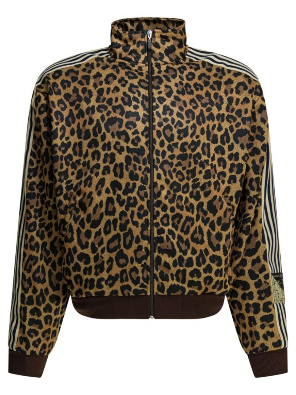 Kapital Smooth Jersey Leopard Zipper Sweatshirt Tag Size 4 Men
